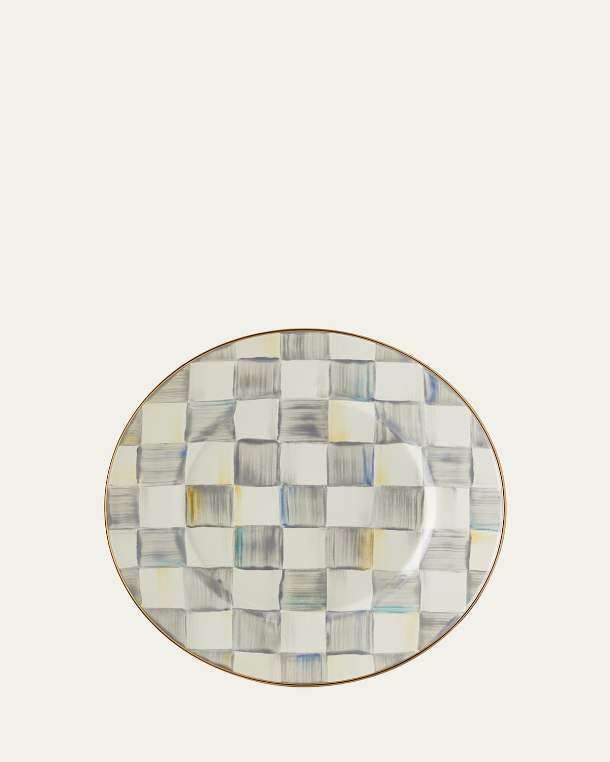 MacKenzie-Childs Sterling Check Dinner Plate | Thumbnail 3