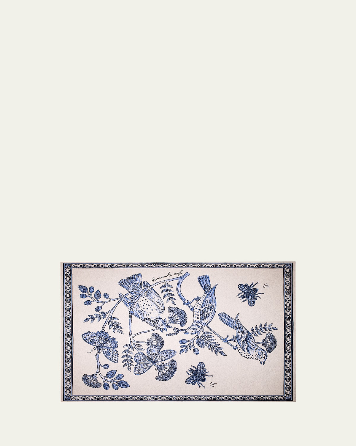 Blue Birds Blanket, 51" x 71"