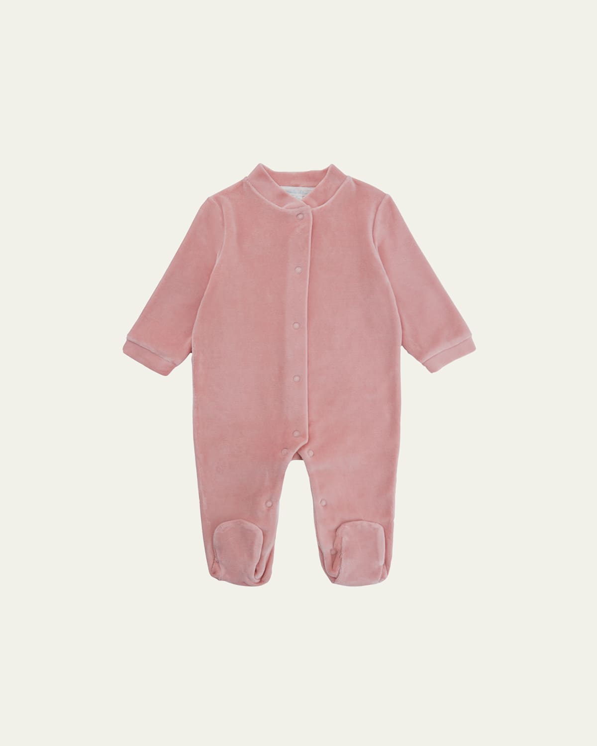 Marie Chantal Kids' Girl's Velour Golden Angel Wing Footie Pajamas