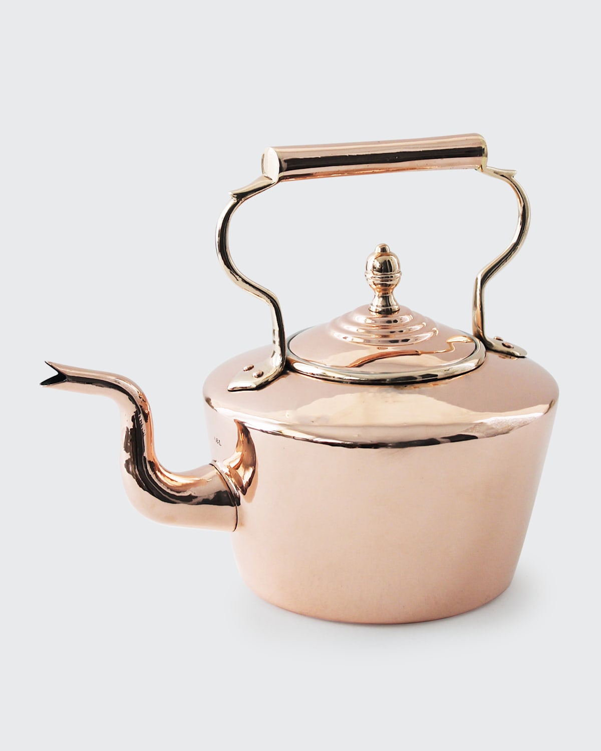 Coppermill Kitchen Antique English Tea Kettle, Late 19th Century In Copper