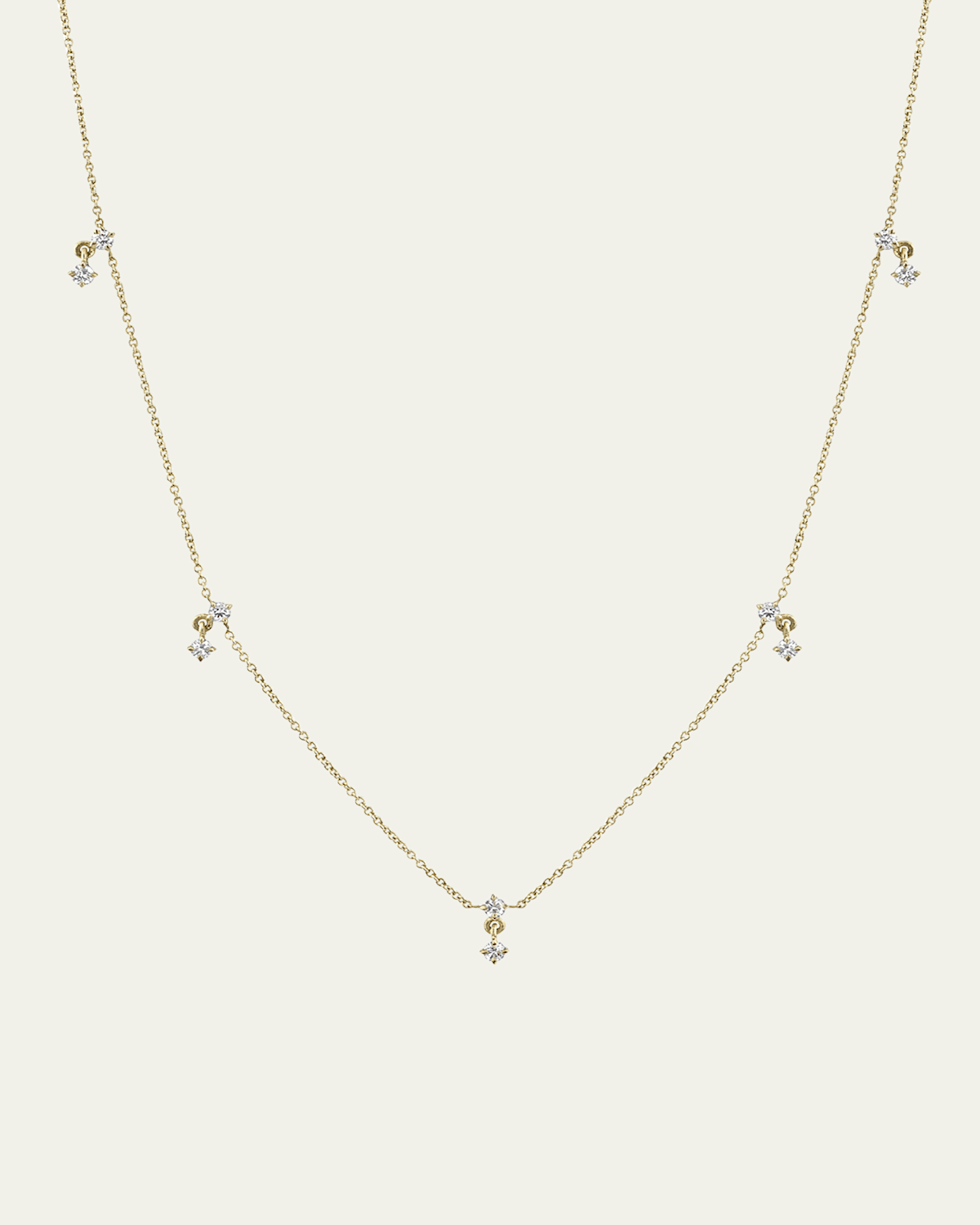 Lizzie Mandler Fine Jewelry Eclat Diamond Station Necklace