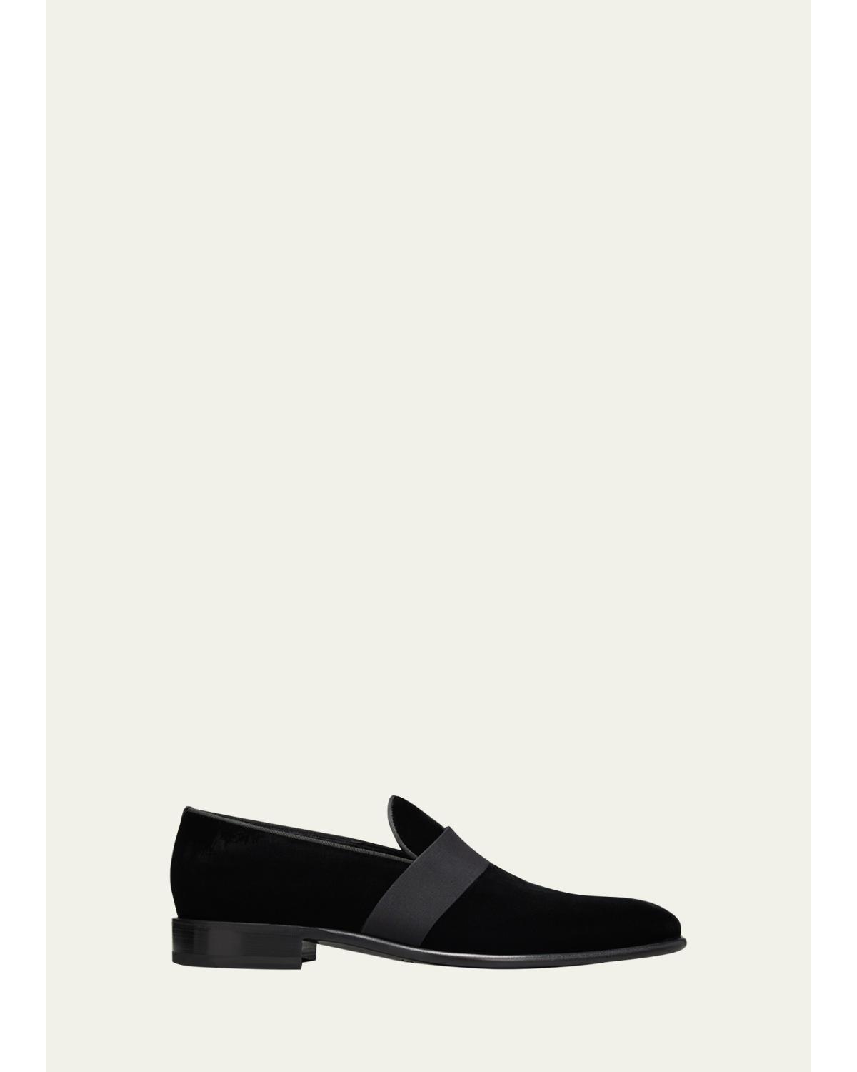 Men'S Isomer Grosgrain Velvet Formal Loafers
