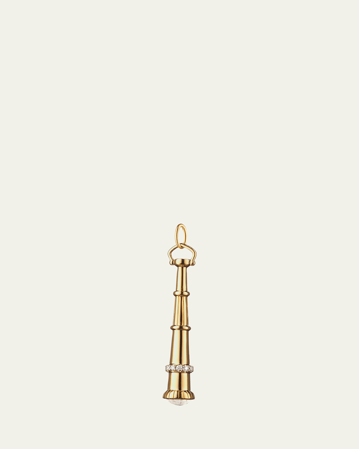 18k Yellow Gold Curiosity Telescope Charm