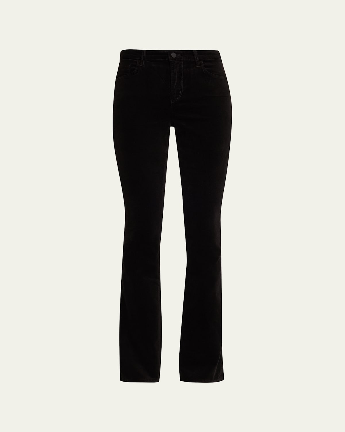 L'agence Stevie High-rise Straight Jeans In Black