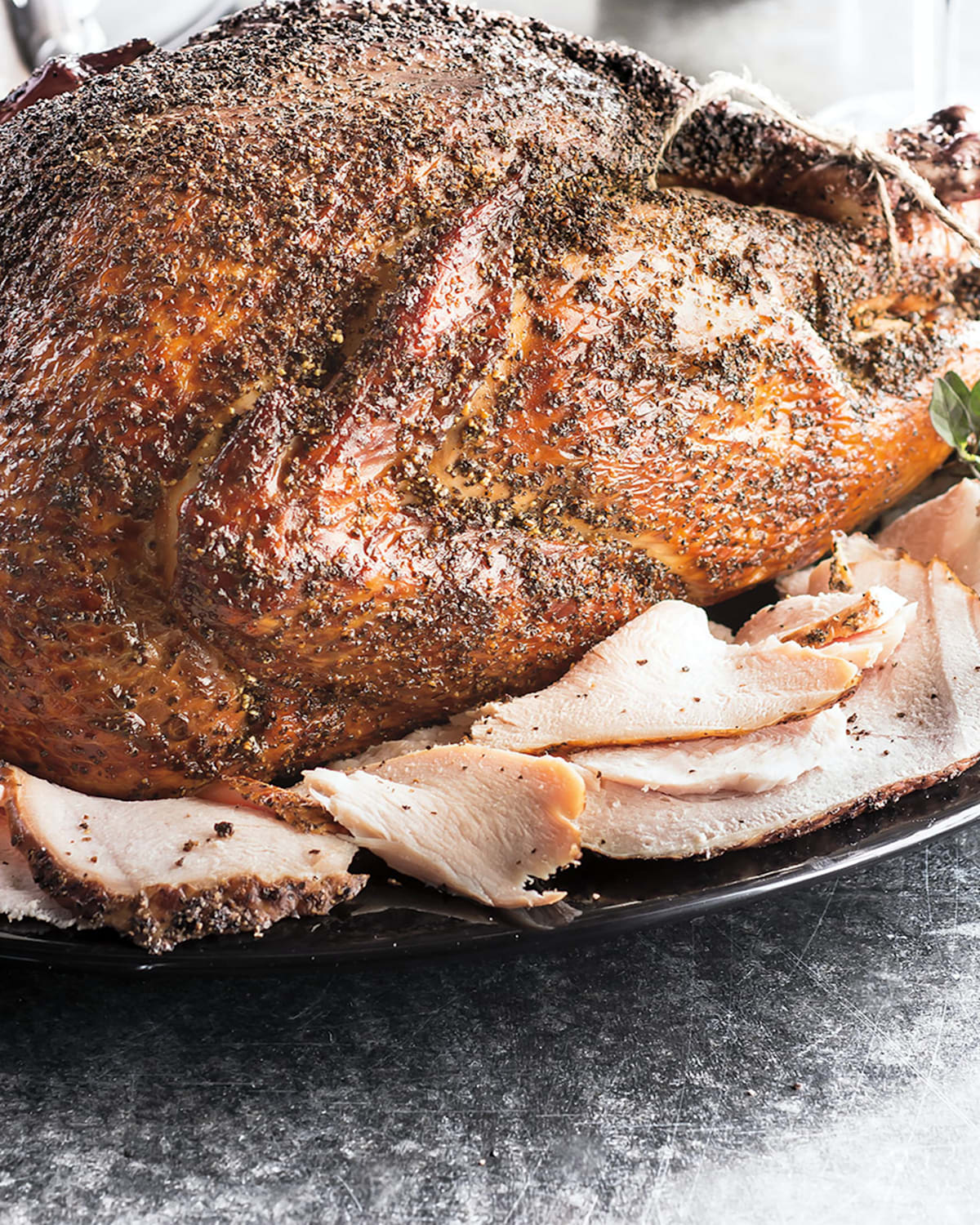 The Cajun Turkey Co Hickory Smoked Turkey with Cracked Black Pepper, Serves 8-12