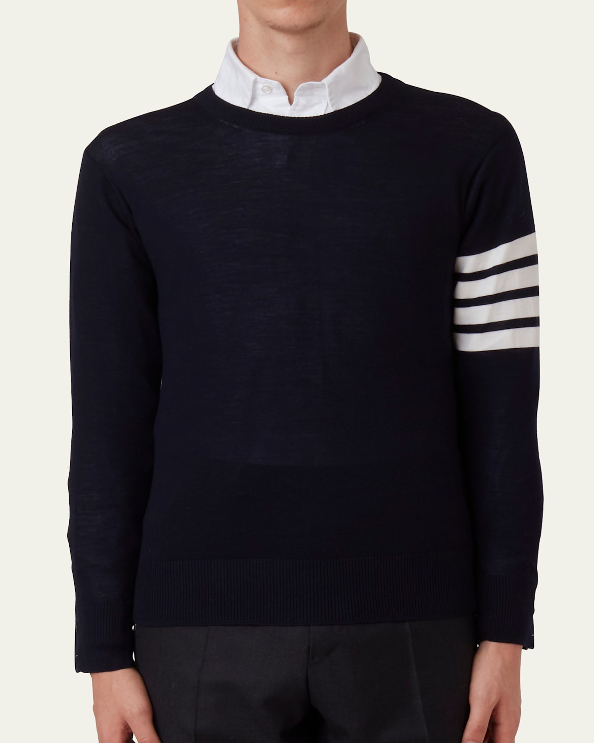 Thom Browne Men's 4-Bar Wool Sweater