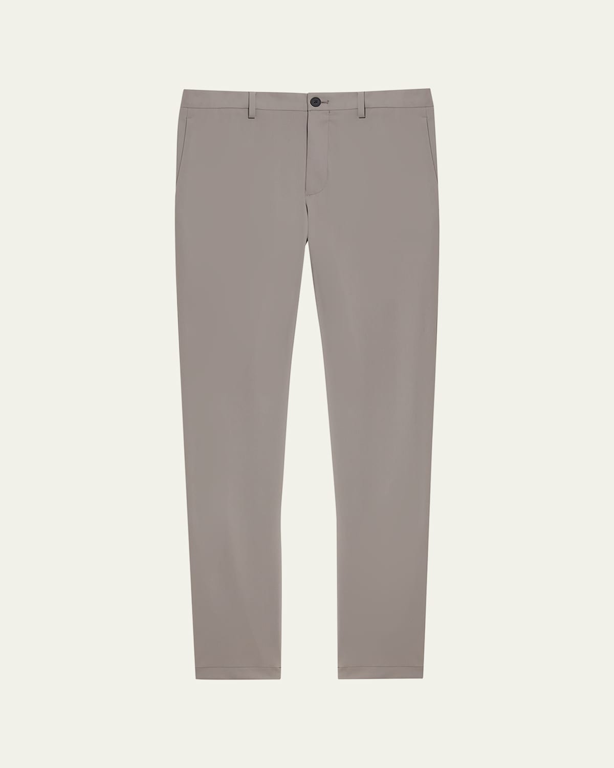 Theory Men's Zaine Precision Ponte Slim-straight Chino-style Pants In Gray