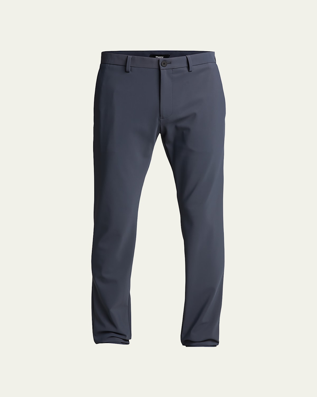 Theory Men's Zaine Precision Ponte Slim-straight Chino-style Pants In Gray