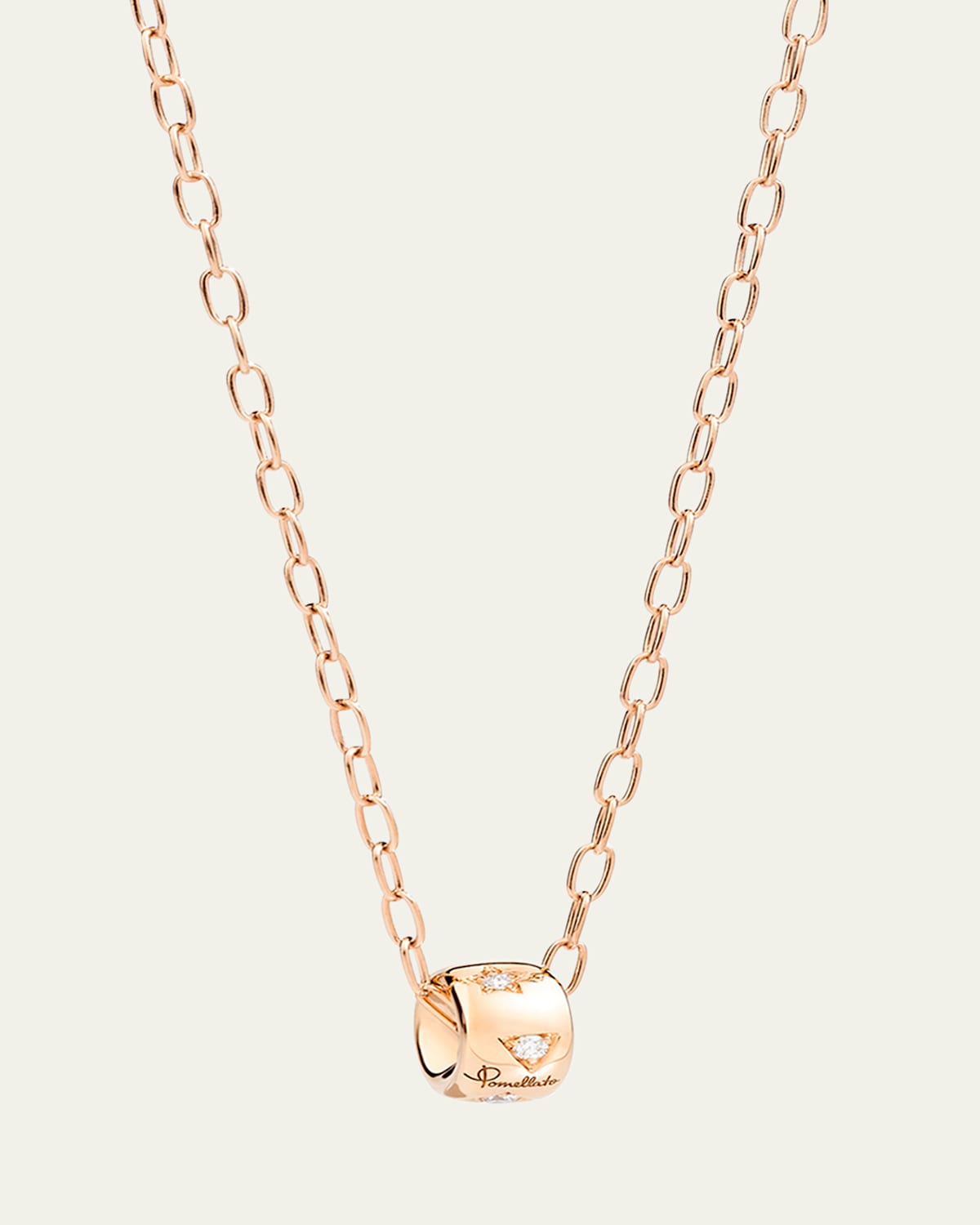 Iconica 18K Rose Gold Diamond Pendant Necklace