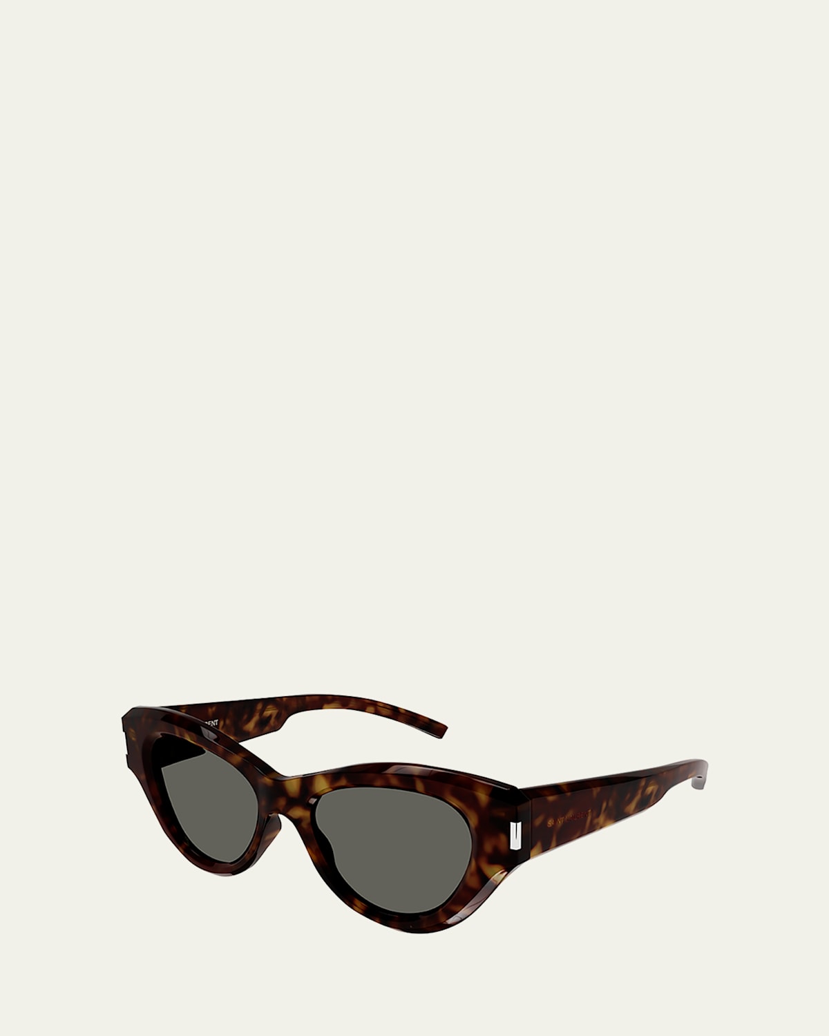 Saint Laurent Thick Acetate Cat-Eye Sunglasses