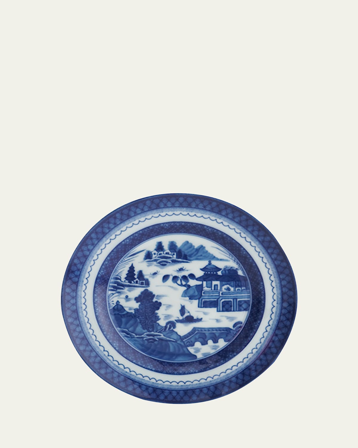 Mottahedeh Canton Porcelain Bread & Butter Plate In Blue