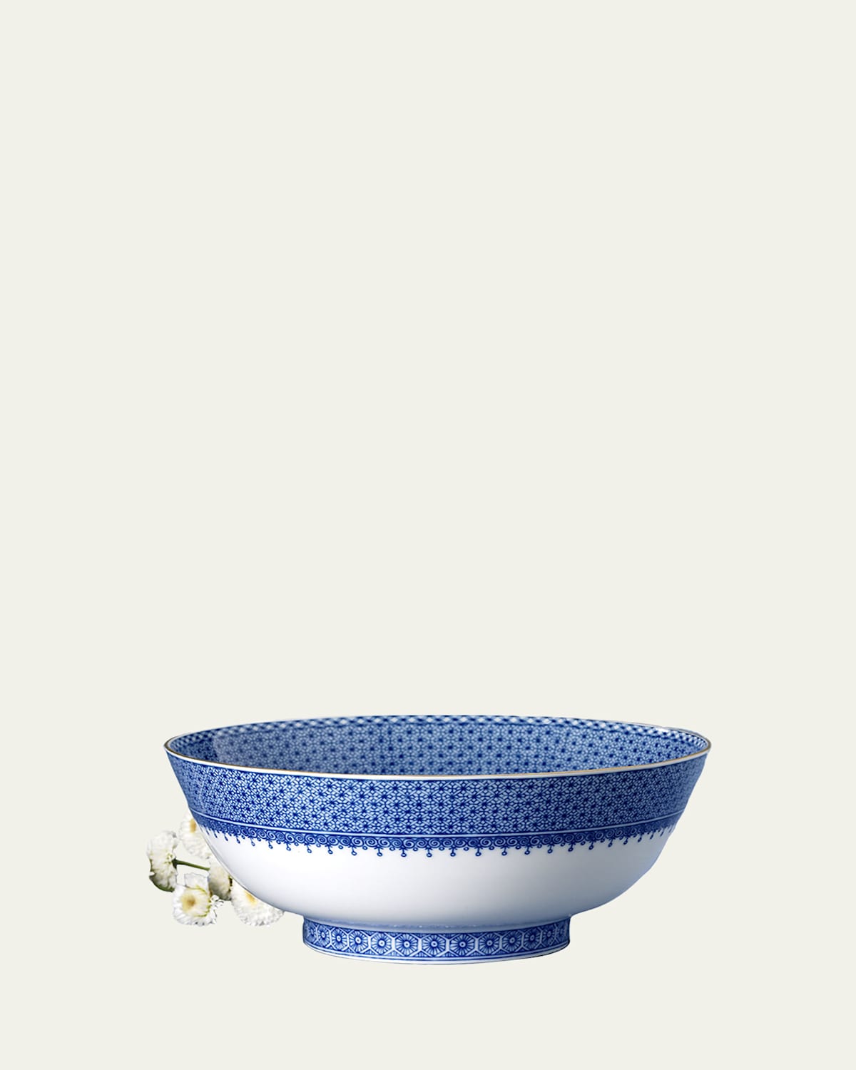 Mottahedeh Blue Lace Serving Bowl