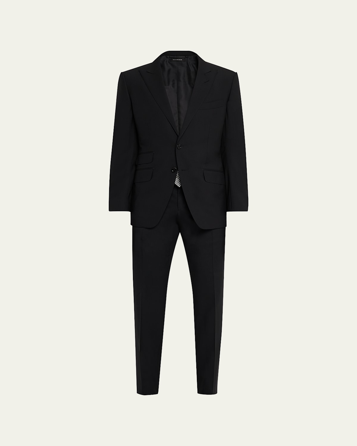 Tom Ford Men's O'connor Wool Suit In Blk Sld