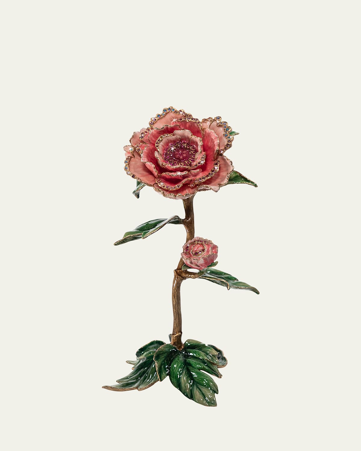 Jay Strongwater Peony Objet In Multi