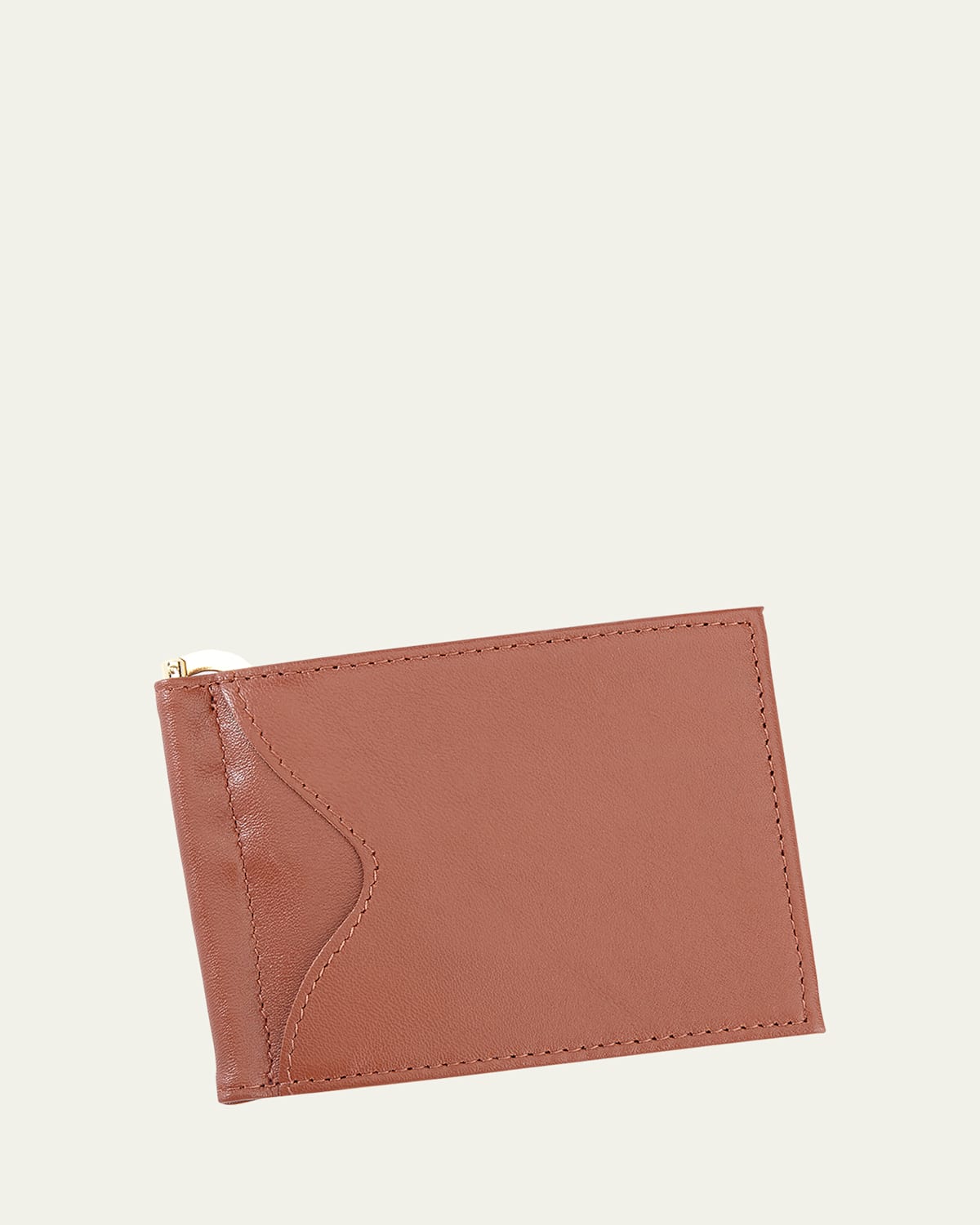 Personalized Leather RFID-Blocking Money Clip