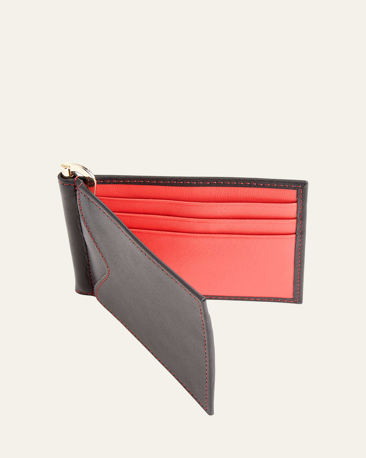 Personalized Leather RFID-Blocking Money Clip