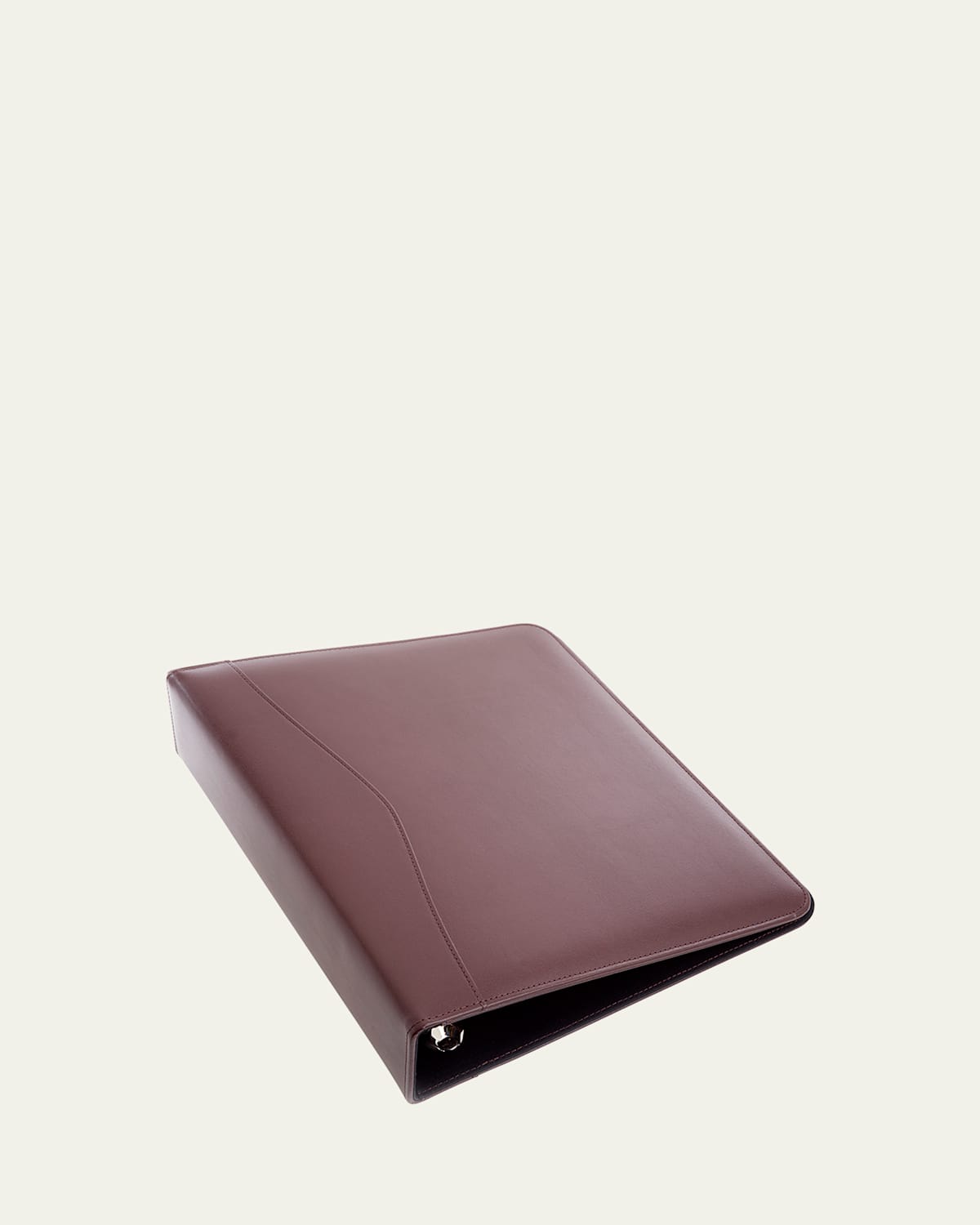 Royce New York Personalized Leather 2" Ring Binder In Burgundy