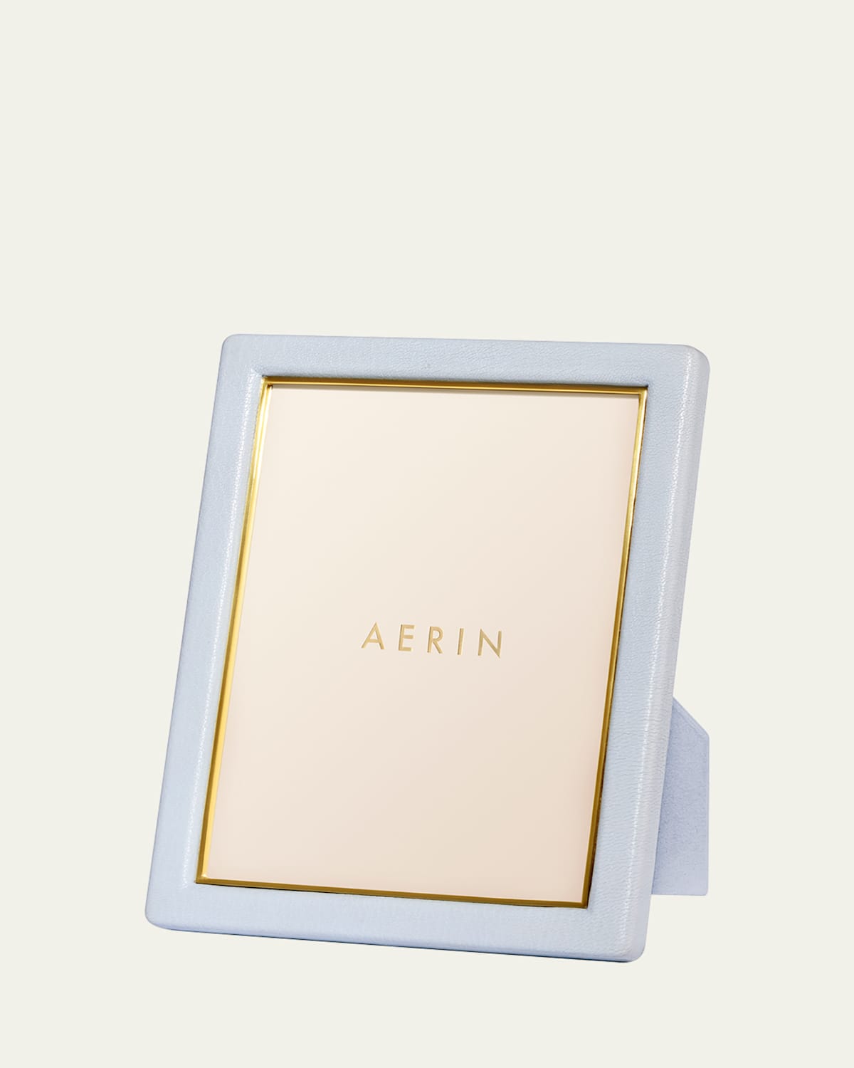 Aerin Piero Leather Photo Frame, 5" X 7" In Blue
