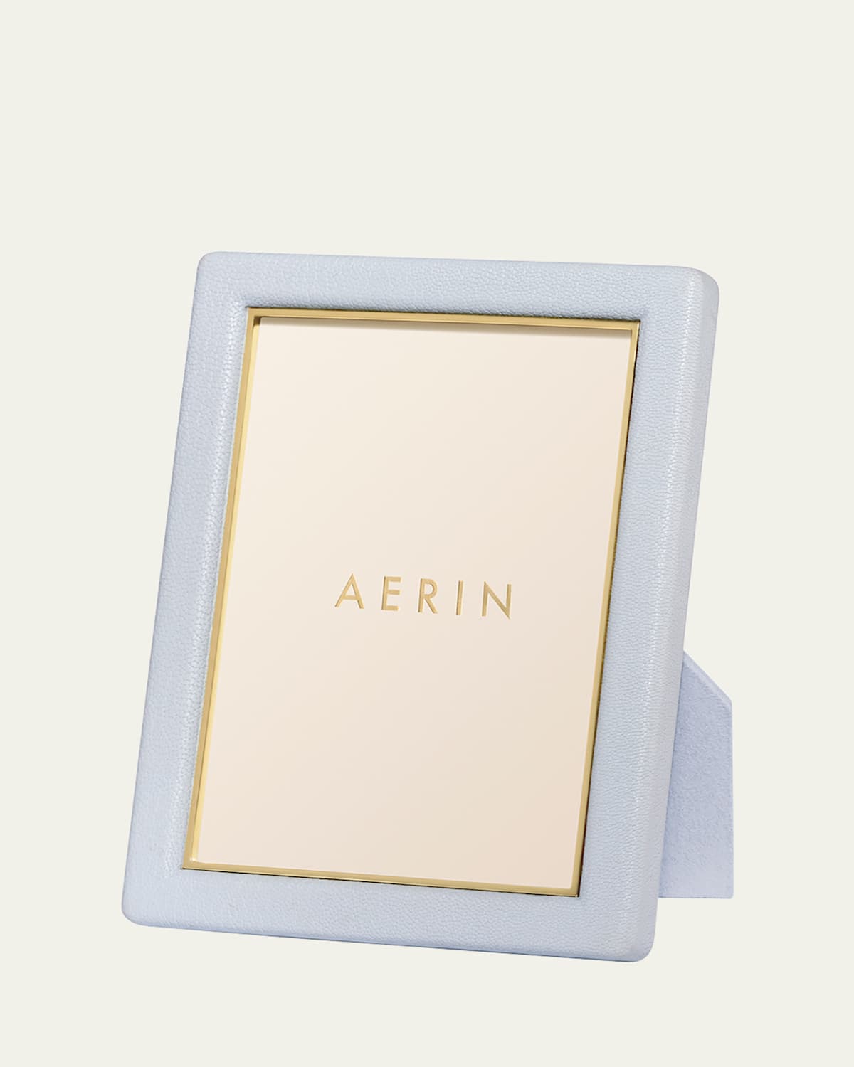 Aerin Piero Leather Photo Frame, 4" X 6" In Blue