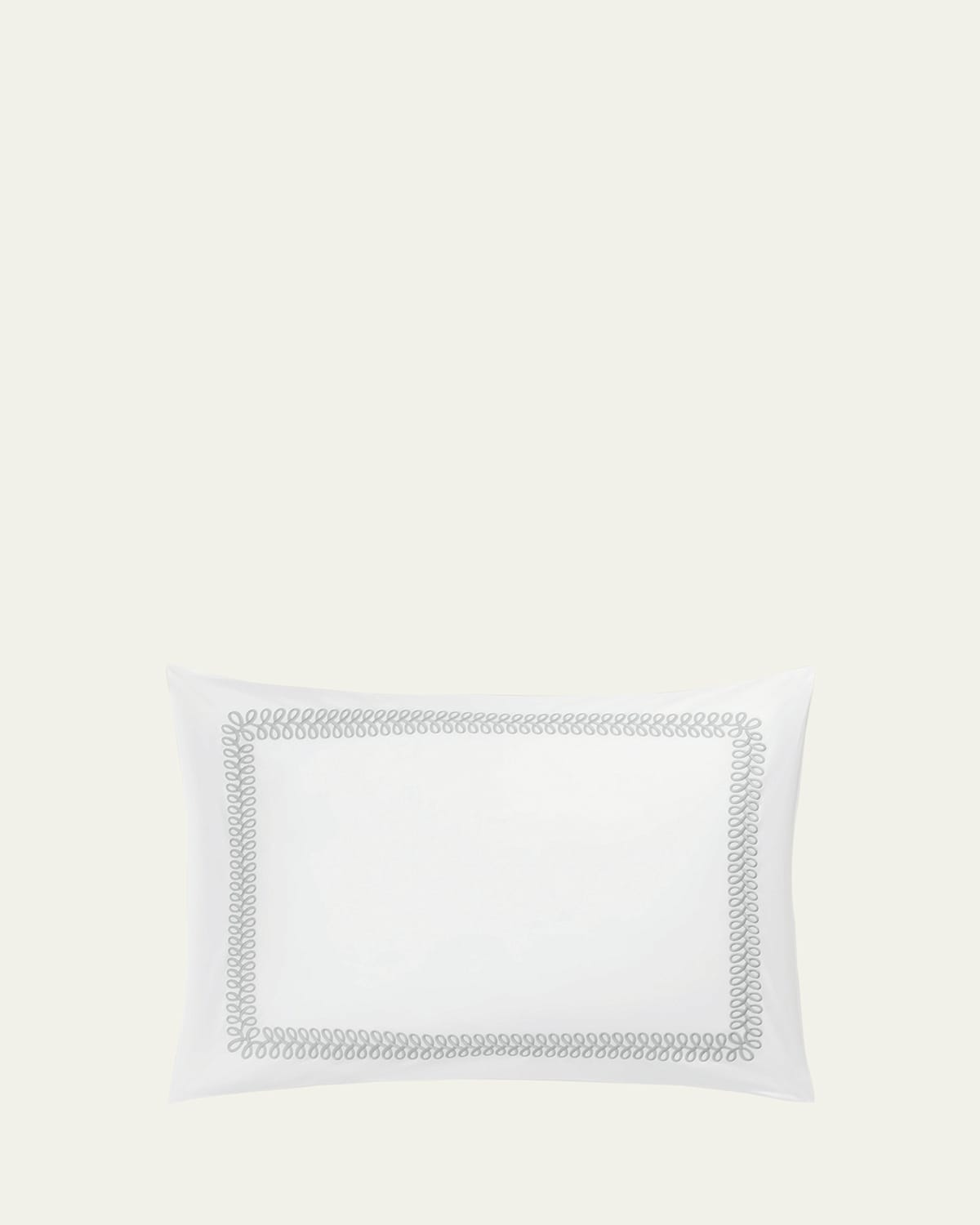 Matouk Schumacher Astor Braid Standard Sham In White