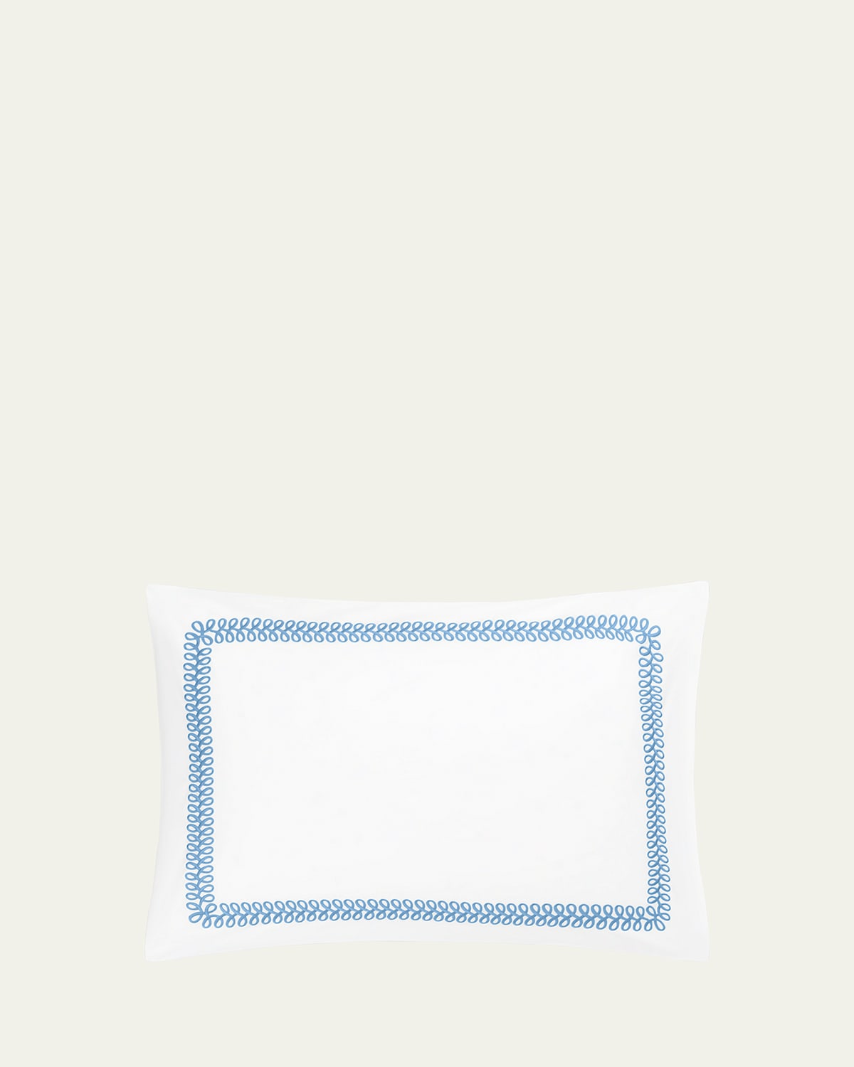 Matouk Schumacher Astor Braid Standard Sham In Blue