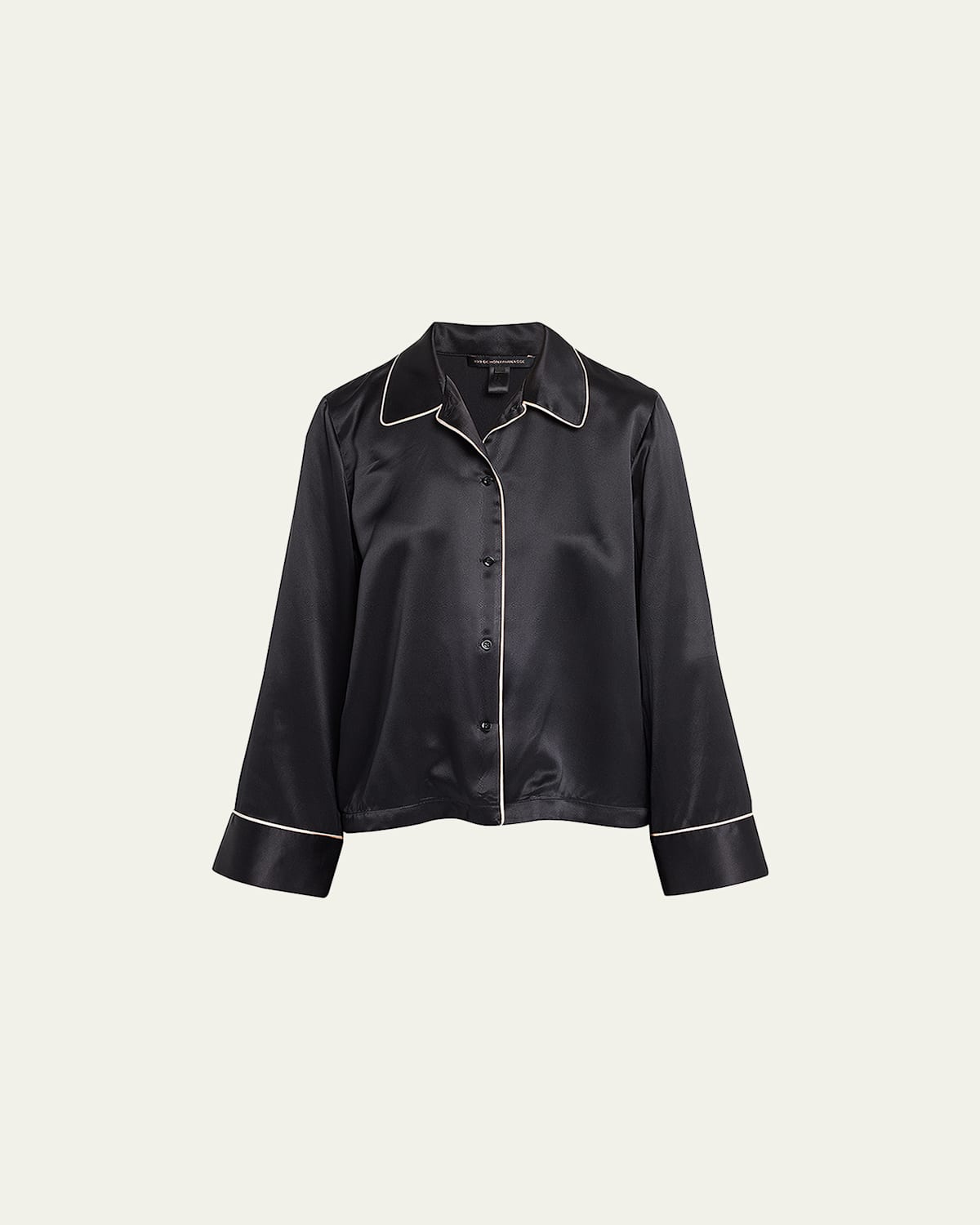 Kiki Button-Down Silk Lounge Top