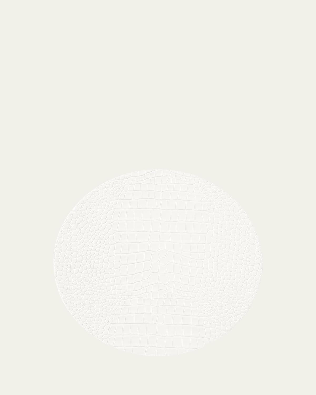 Kim Seybert Croco Placemat In White