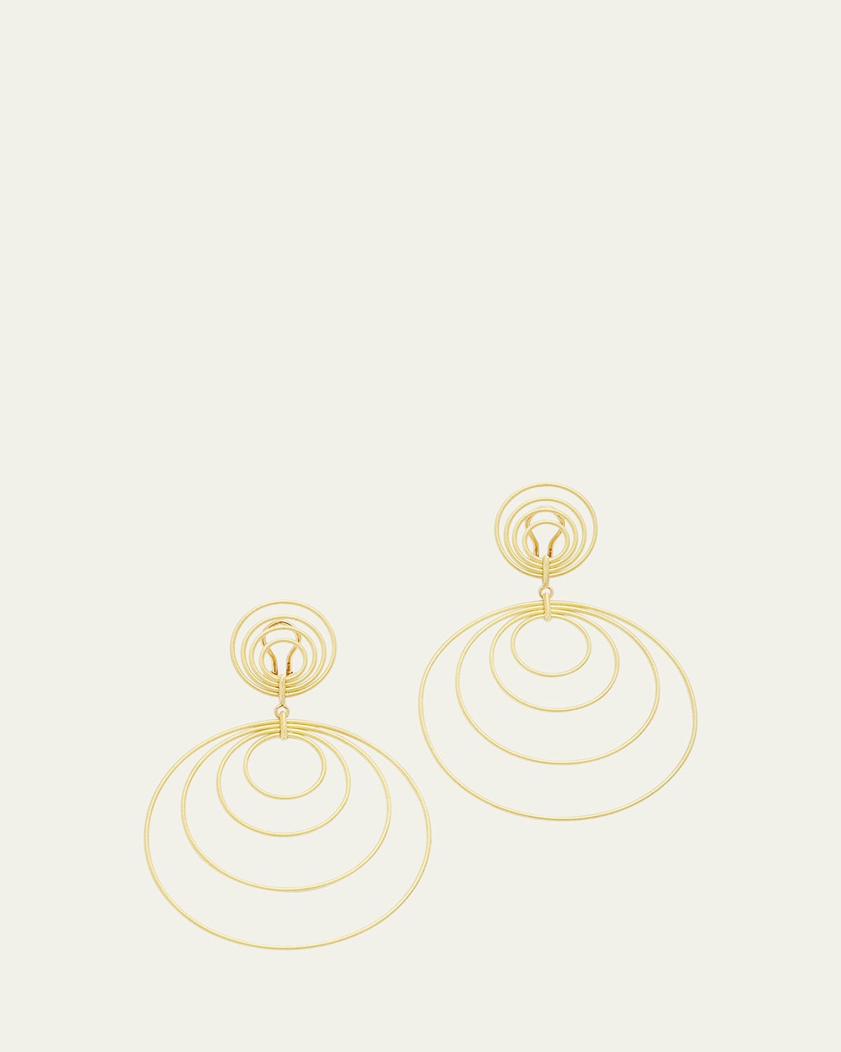 Waikiki 18K Yellow Gold Circle Drop Earrings