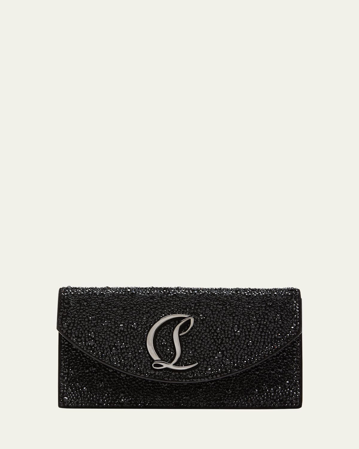 Loubi54 Small Wallet on Chain in Strass