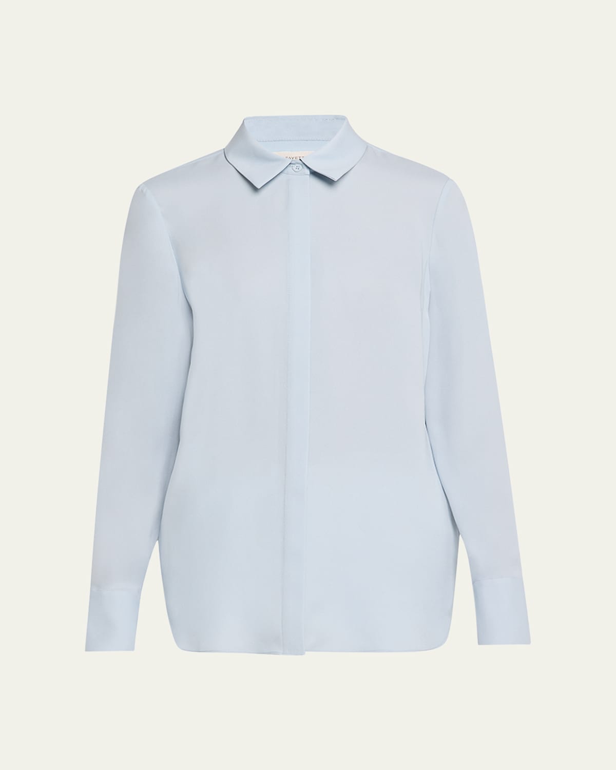 Scottie Silk Button-Down Blouse