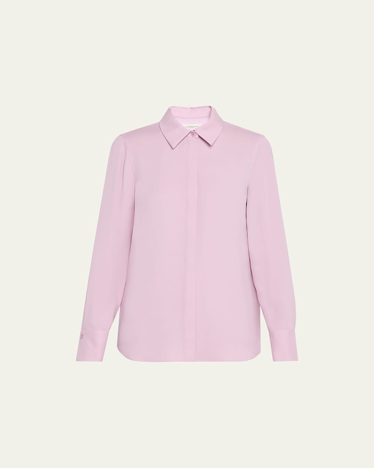 Lafayette 148 Scottie Silk Button-down Blouse