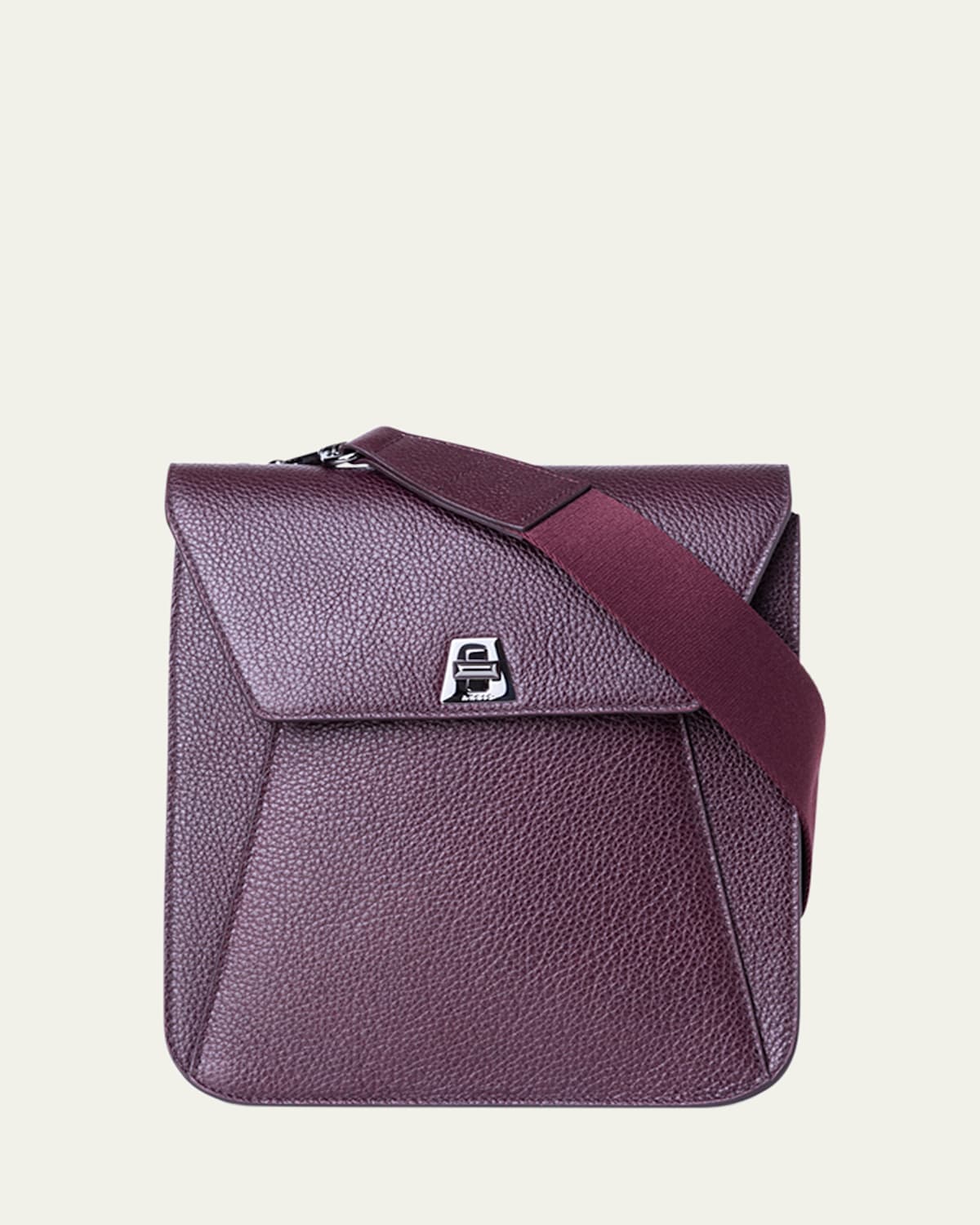 Akris Anouk Small Leather Messenger Bag