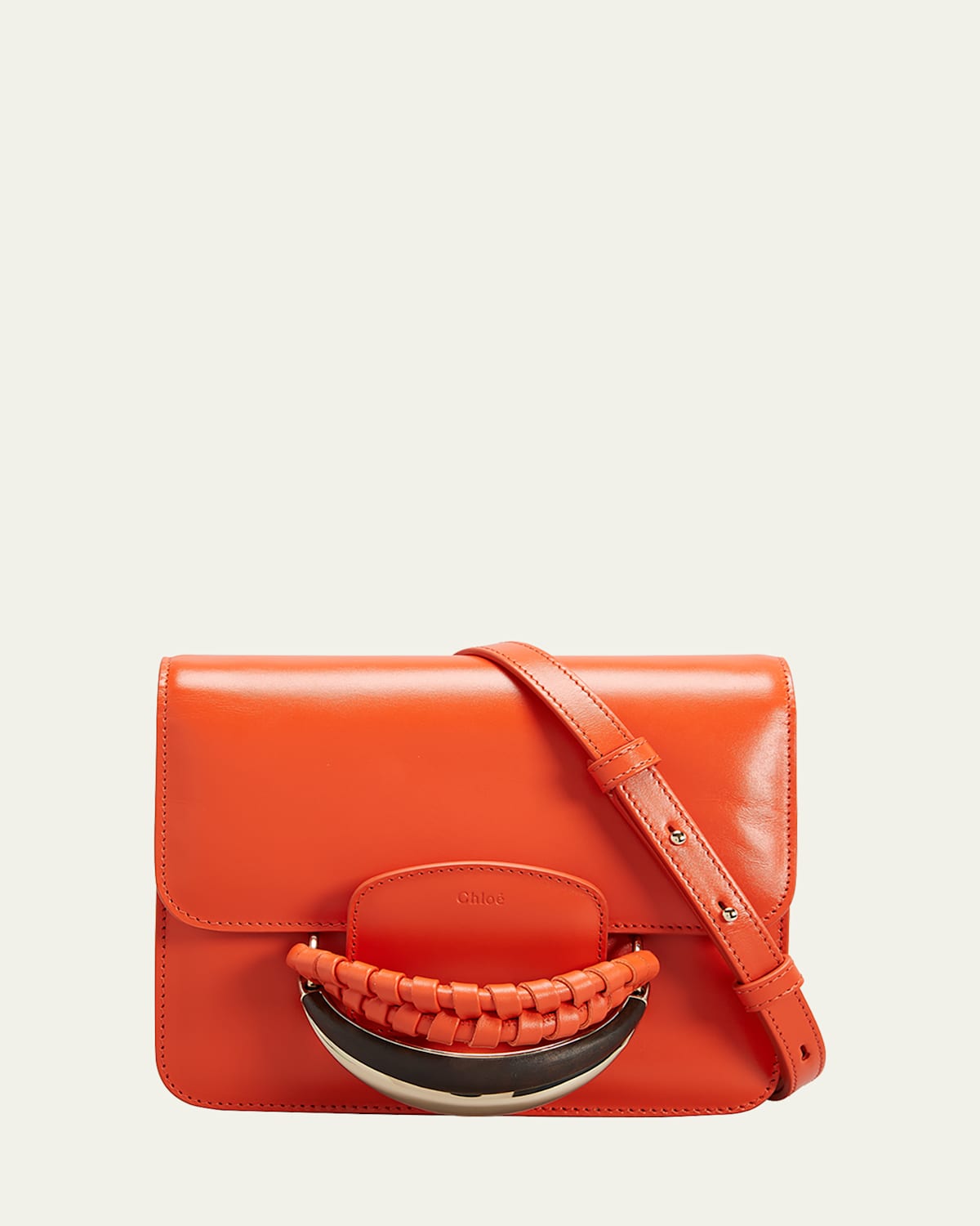 Chloé Kattie Crossbody In Orange