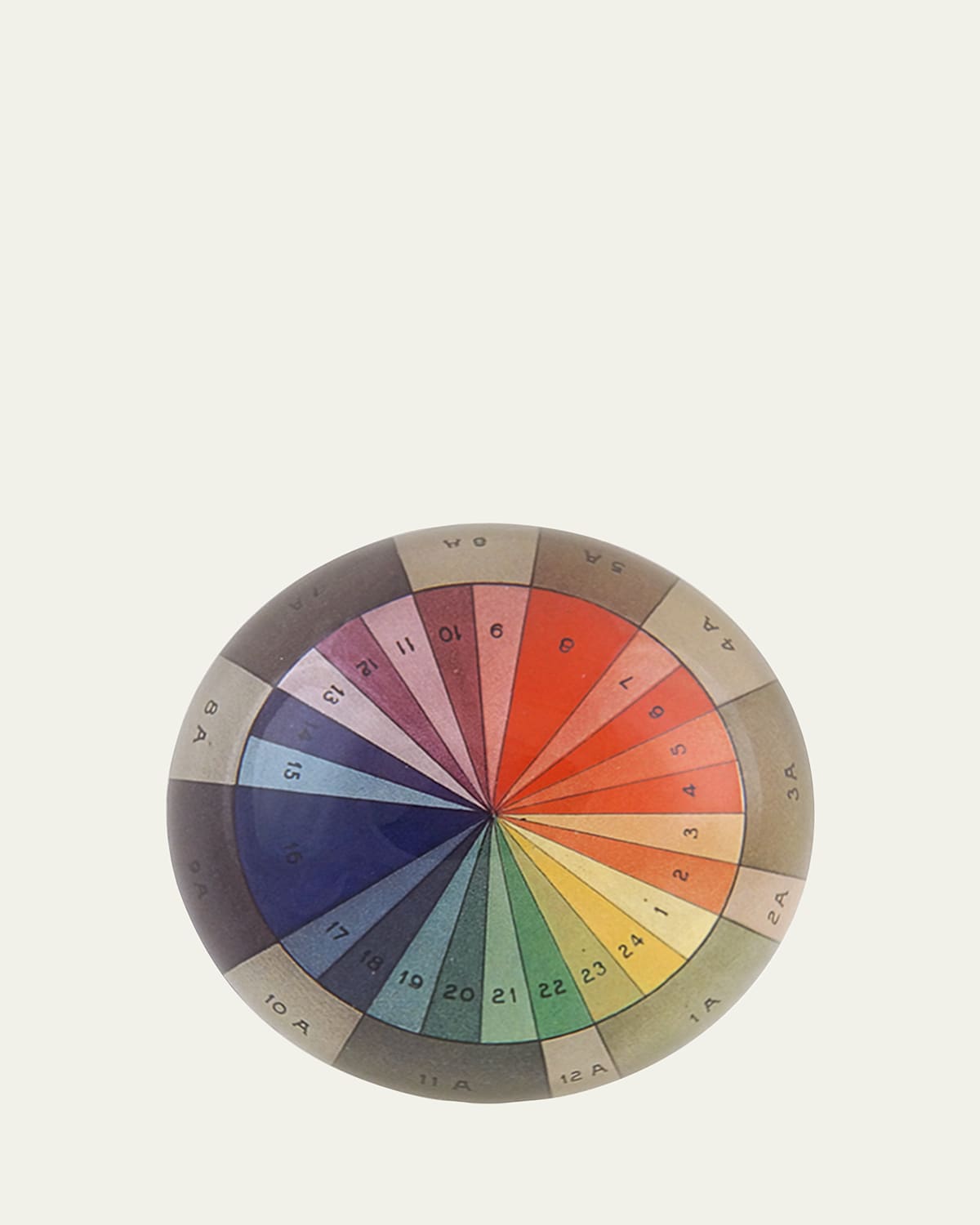 John Derian Color Wheel Dome Paperweight