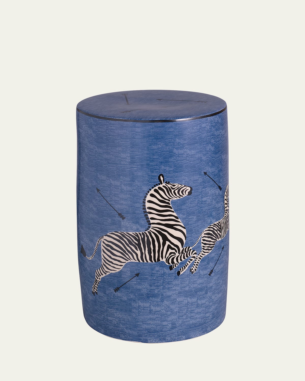 Port 68 Zebra Blue Garden Seat
