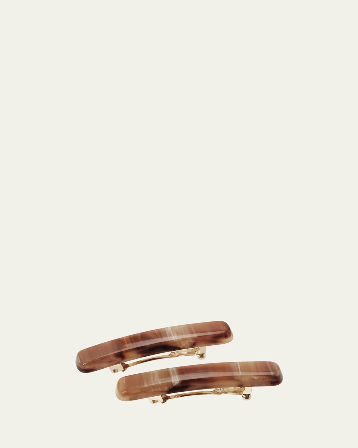 Mini Classic Rectangle Barrettes, Set of 2