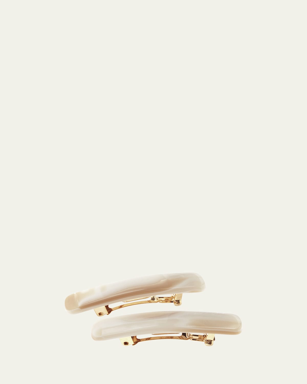 Mini Classic Rectangle Barrettes, Set of 2