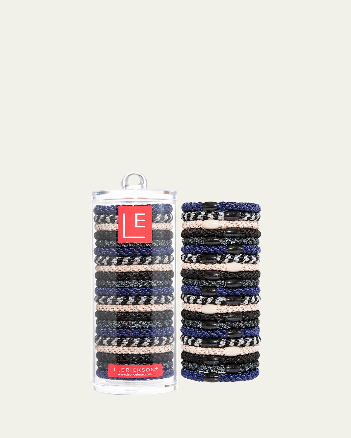 Grab & Go Pony Elastics Luxe Tube, Set of 21