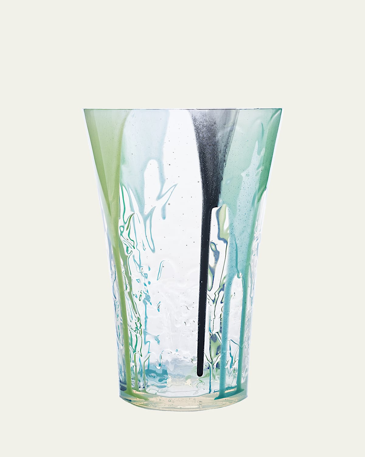 Alessandro Ciffo Murano 5.0 Crystal Color Extra-small Vase In Green