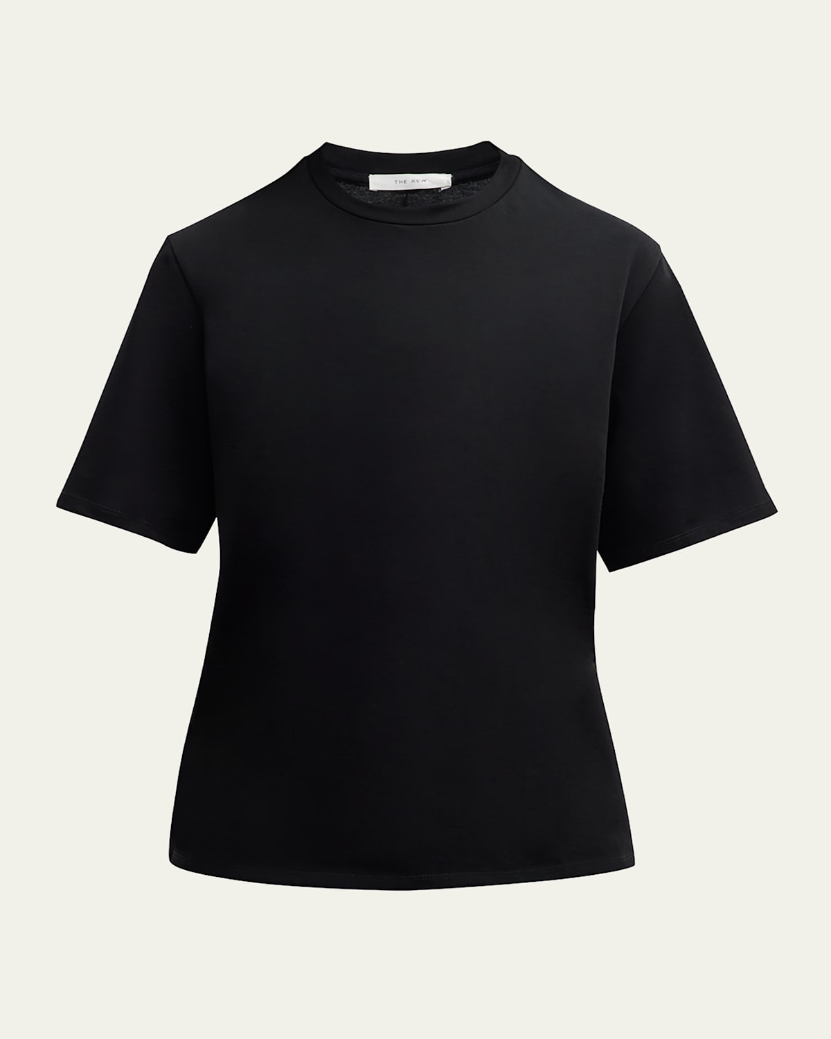 The Row Chiara Jersey T-shirt In Black