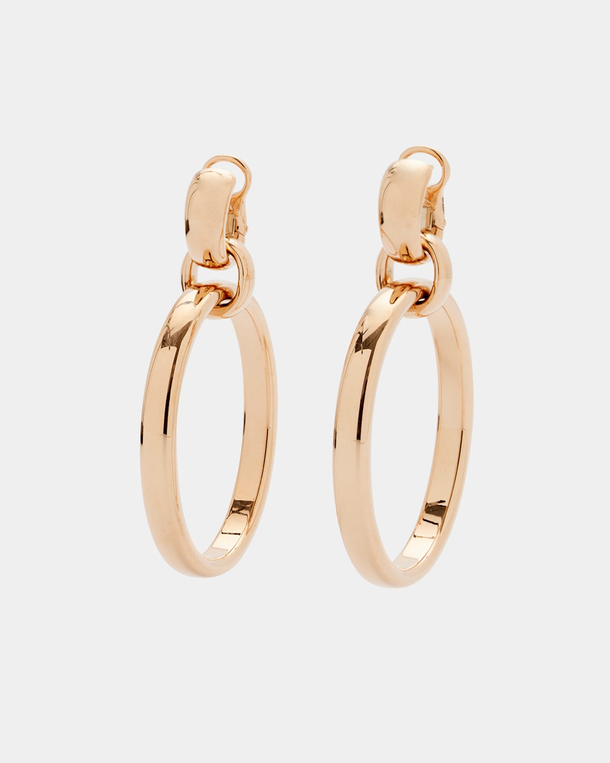 Iconica Circle Earrings in Rose Gold