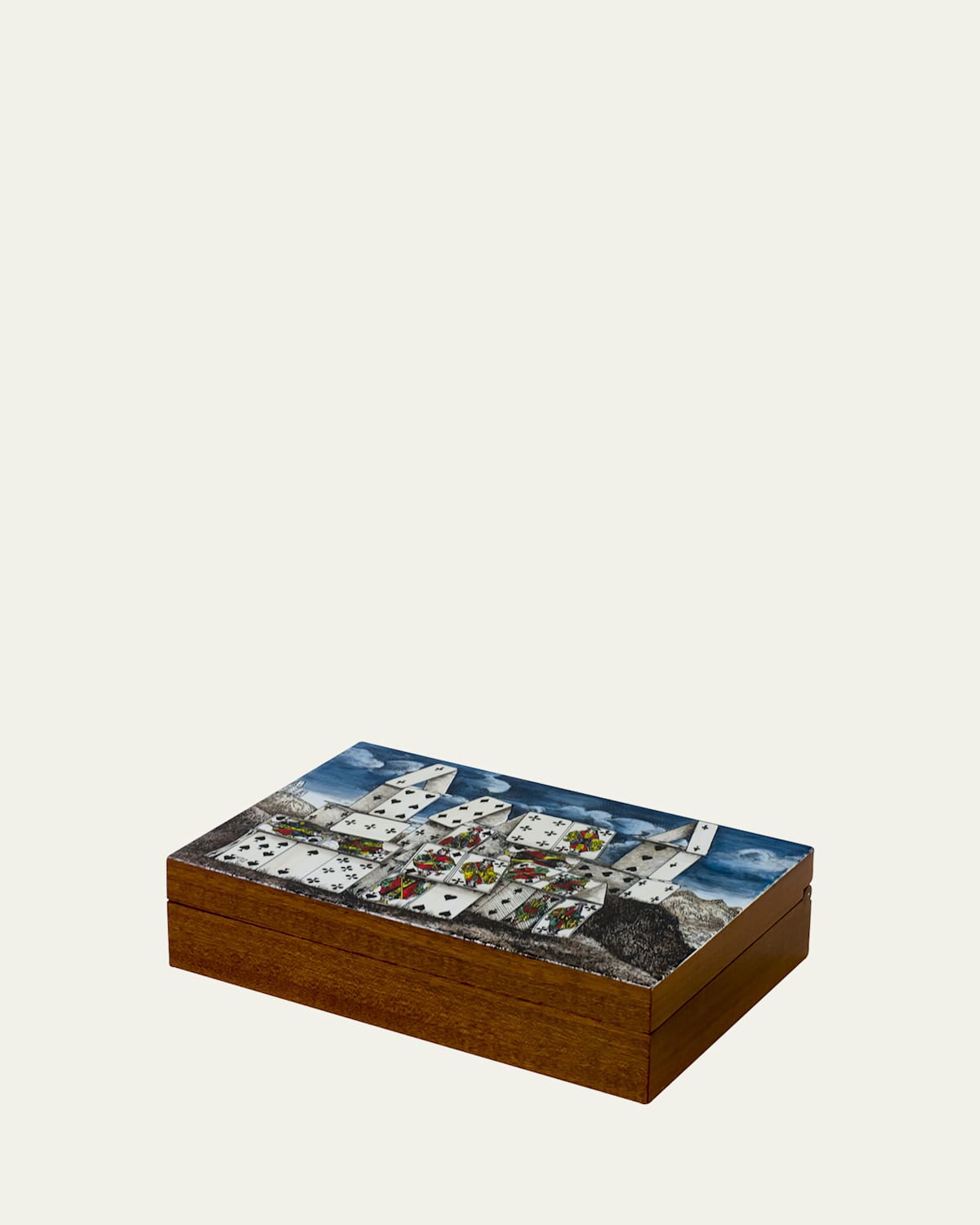 Fornasetti Citta Di Carte Playing Card Box In Multicolour
