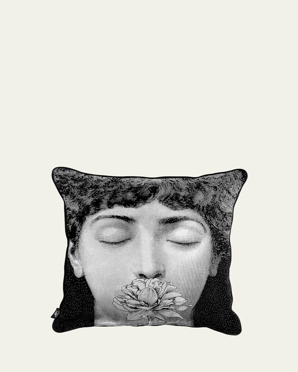 Fornasetti Tema E Variazioni N.393 Cushion In Black/white