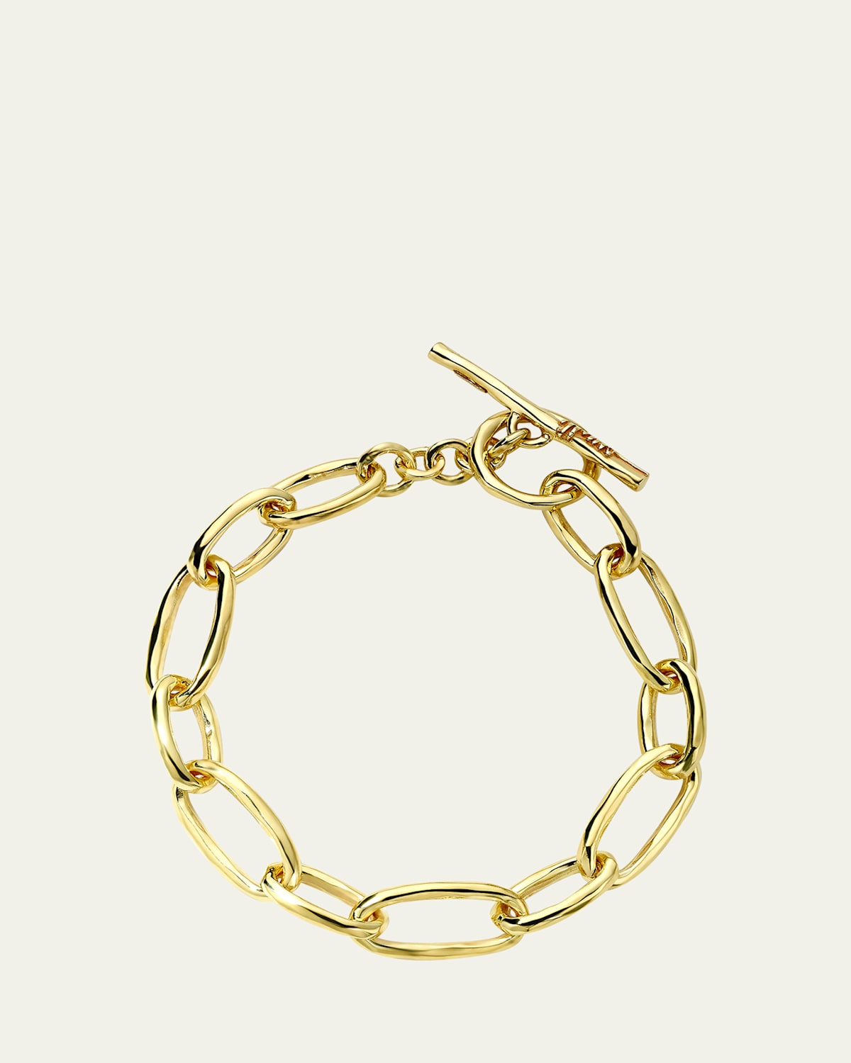 Ippolita Classico Oval Sculpted Link Bracelet in 18K Gold