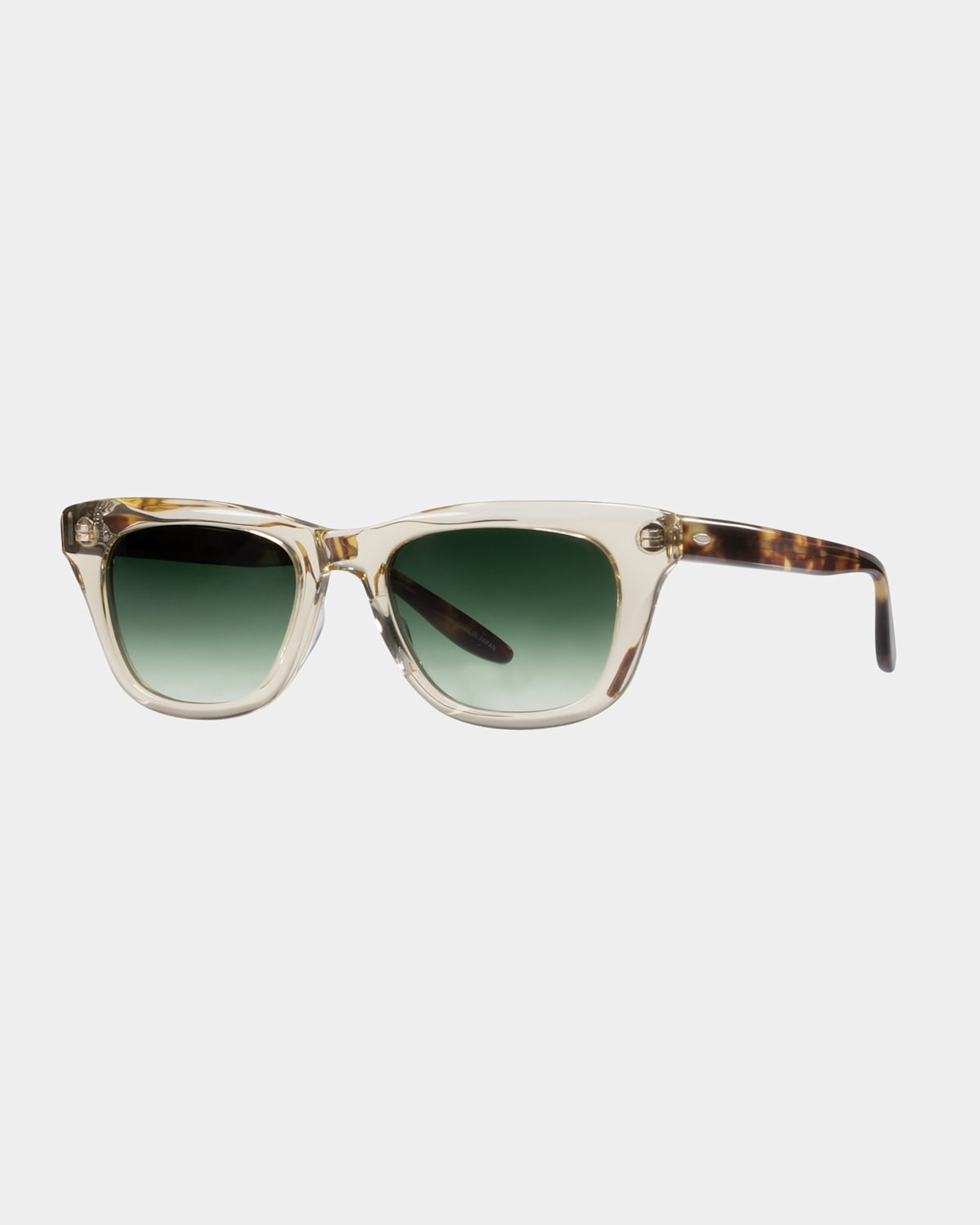 Barton Perreira Claudel Rectangle Acetate Sunglasses In Gray