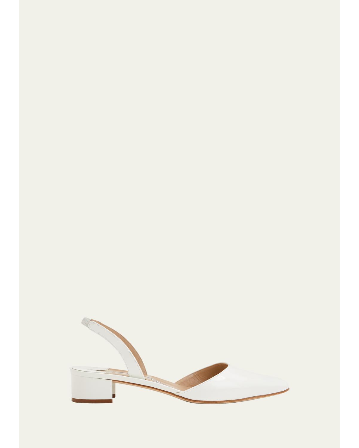 Aspro Patent Slingback Ballerina Pumps