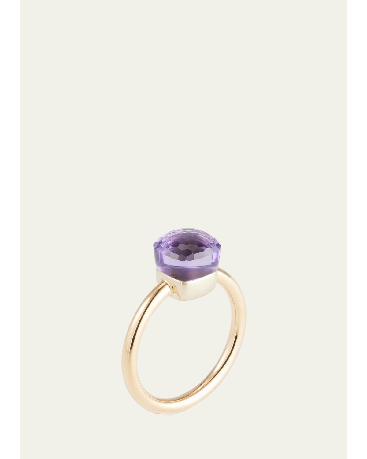 18K Rose Gold Nudo Petit Amethyst Ring
