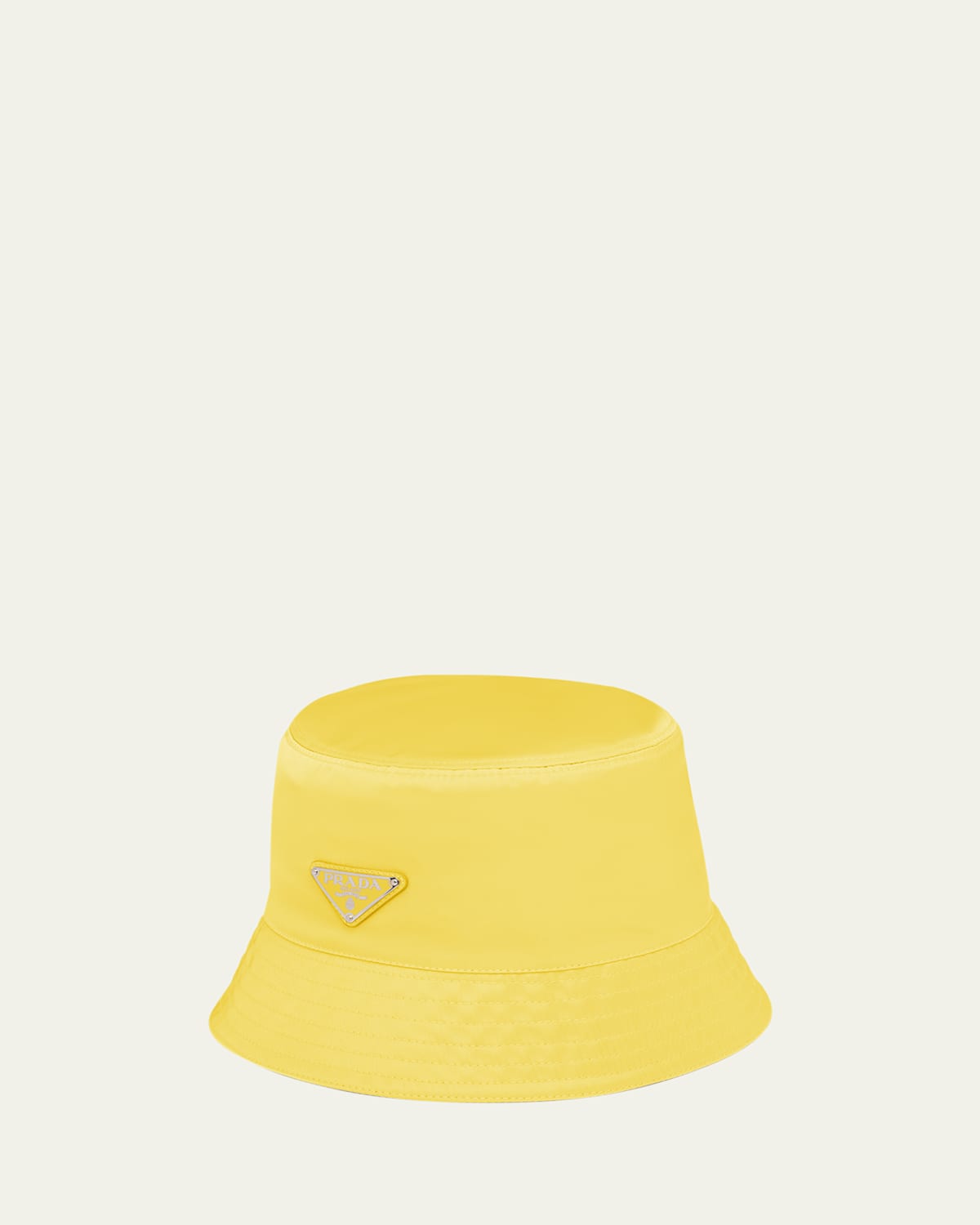 Prada Nylon Bucket Hat In Giallo