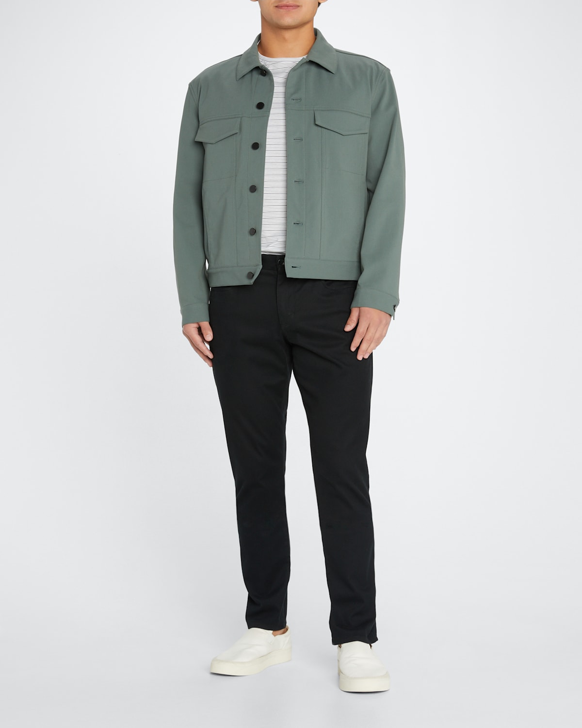 Theory Men's The River Jacket In Neoteric Twill In Blk