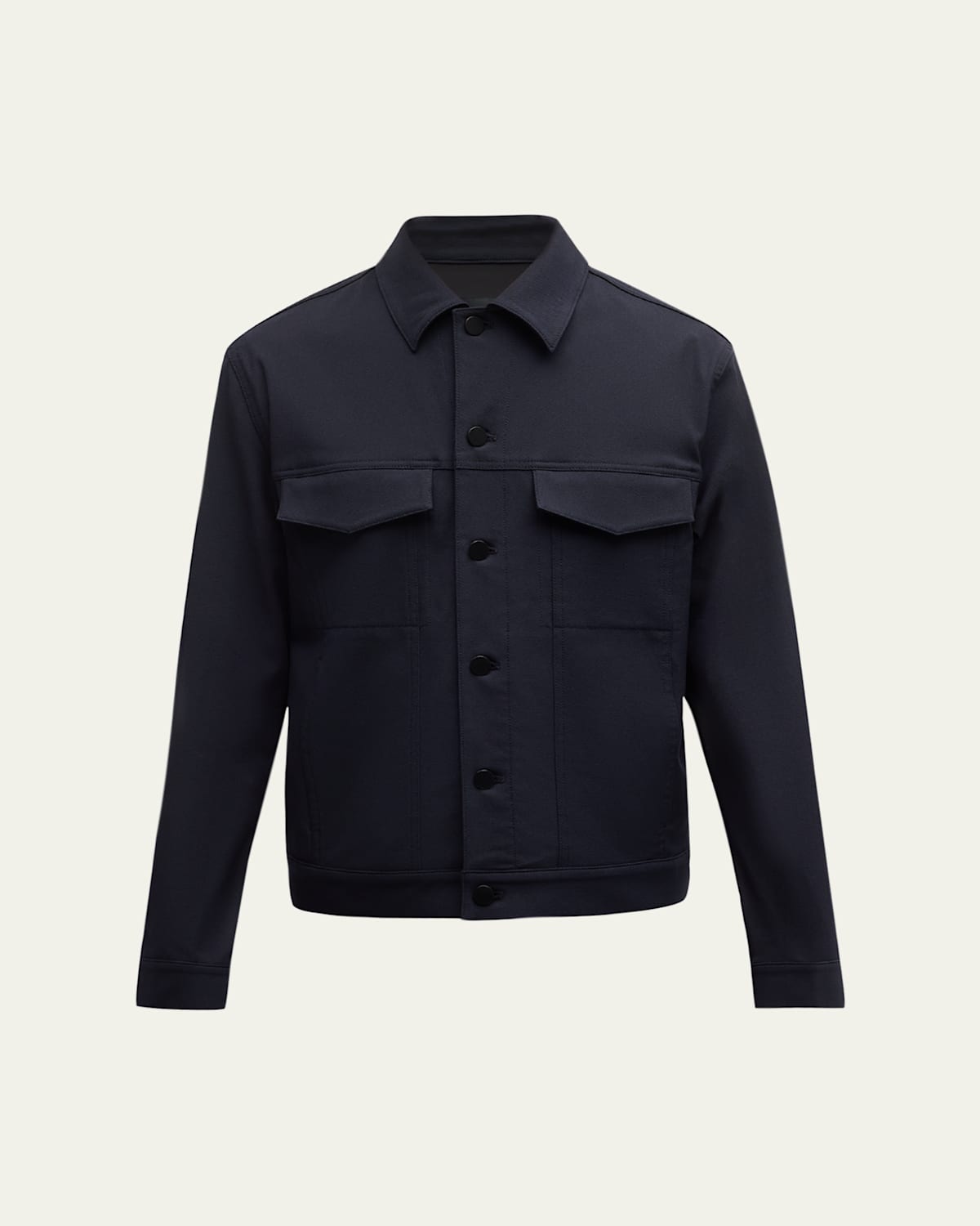 Theory Men's The River Jacket In Neoteric Twill In Dark Navy